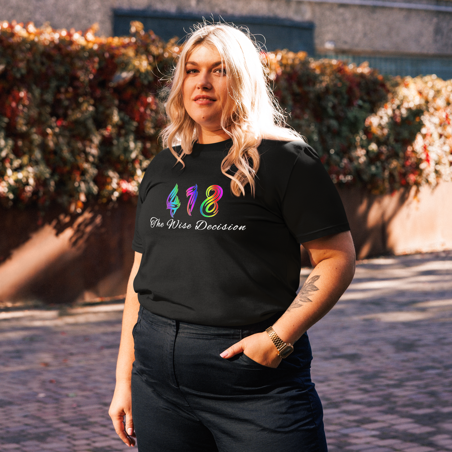 418 Spectrum Tee Black