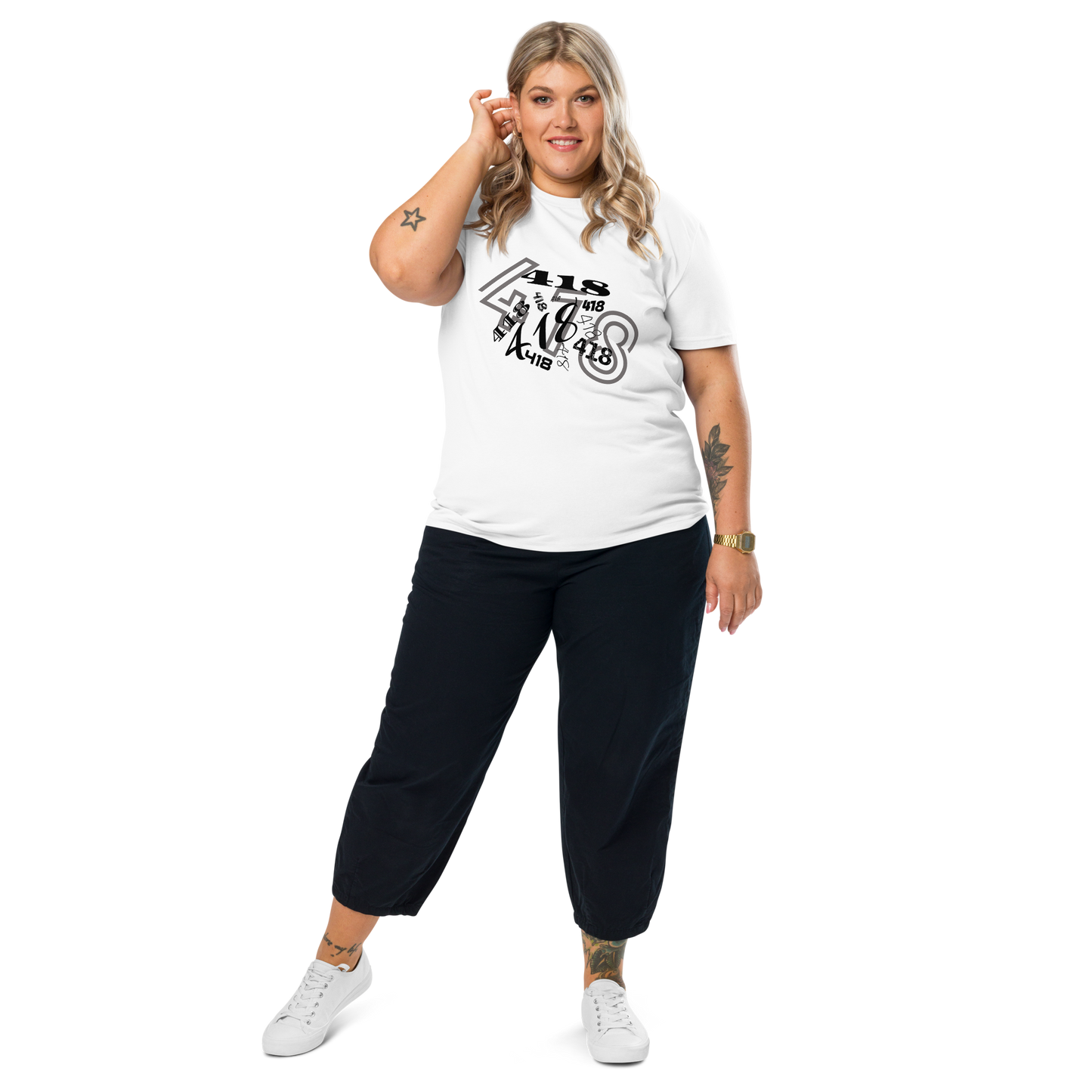 418 Array Tee White