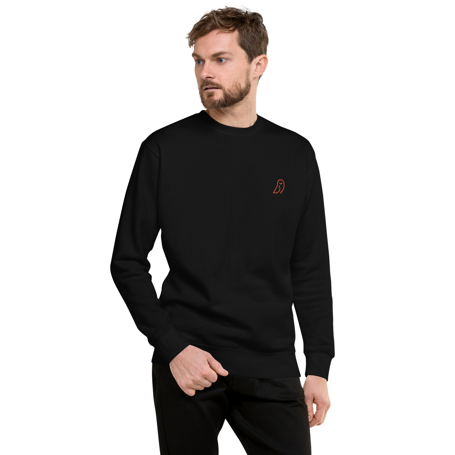 418 Bungee Red Sleave Sweater Black