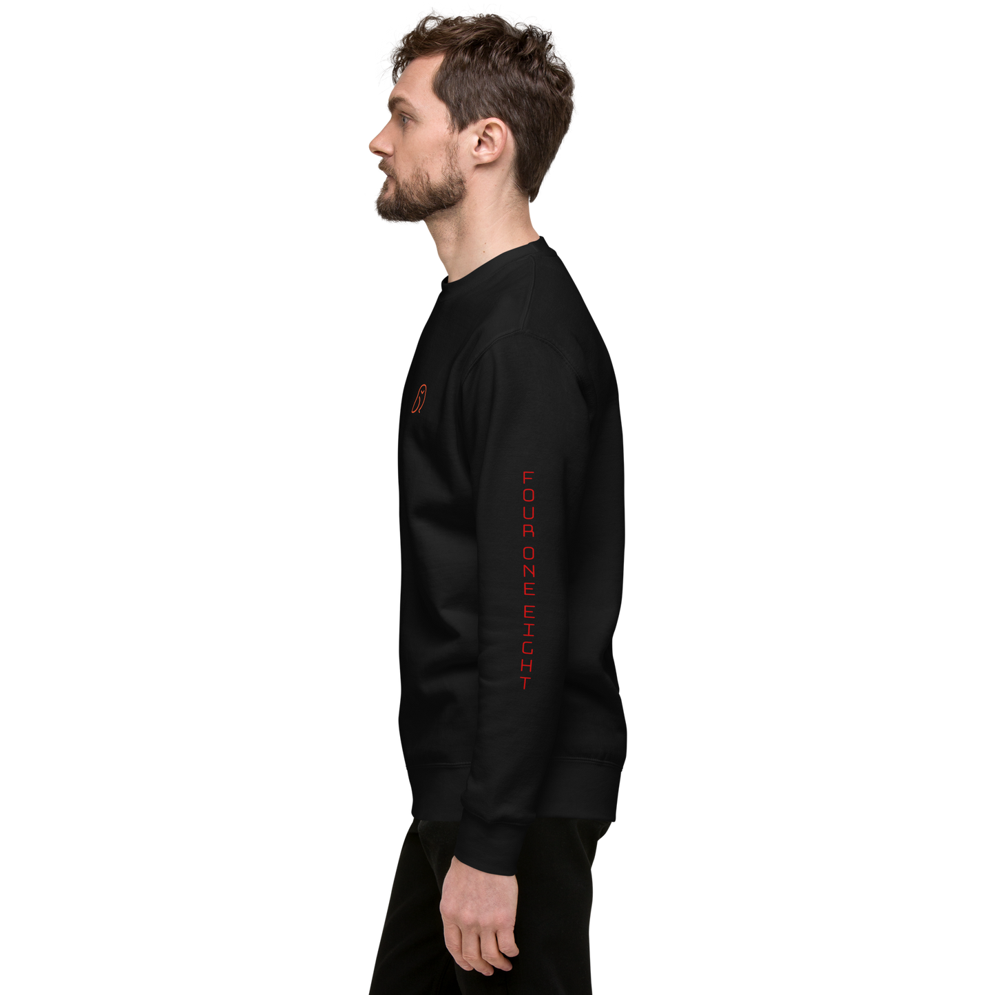 418 Bungee Red Sleave Sweater Black