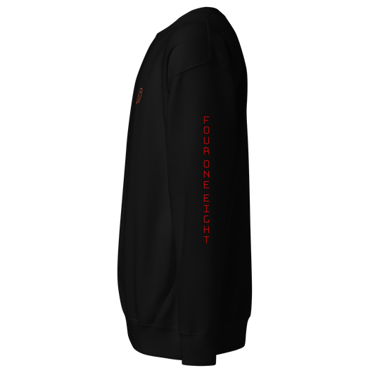 418 Bungee Red Sleave Sweater Black