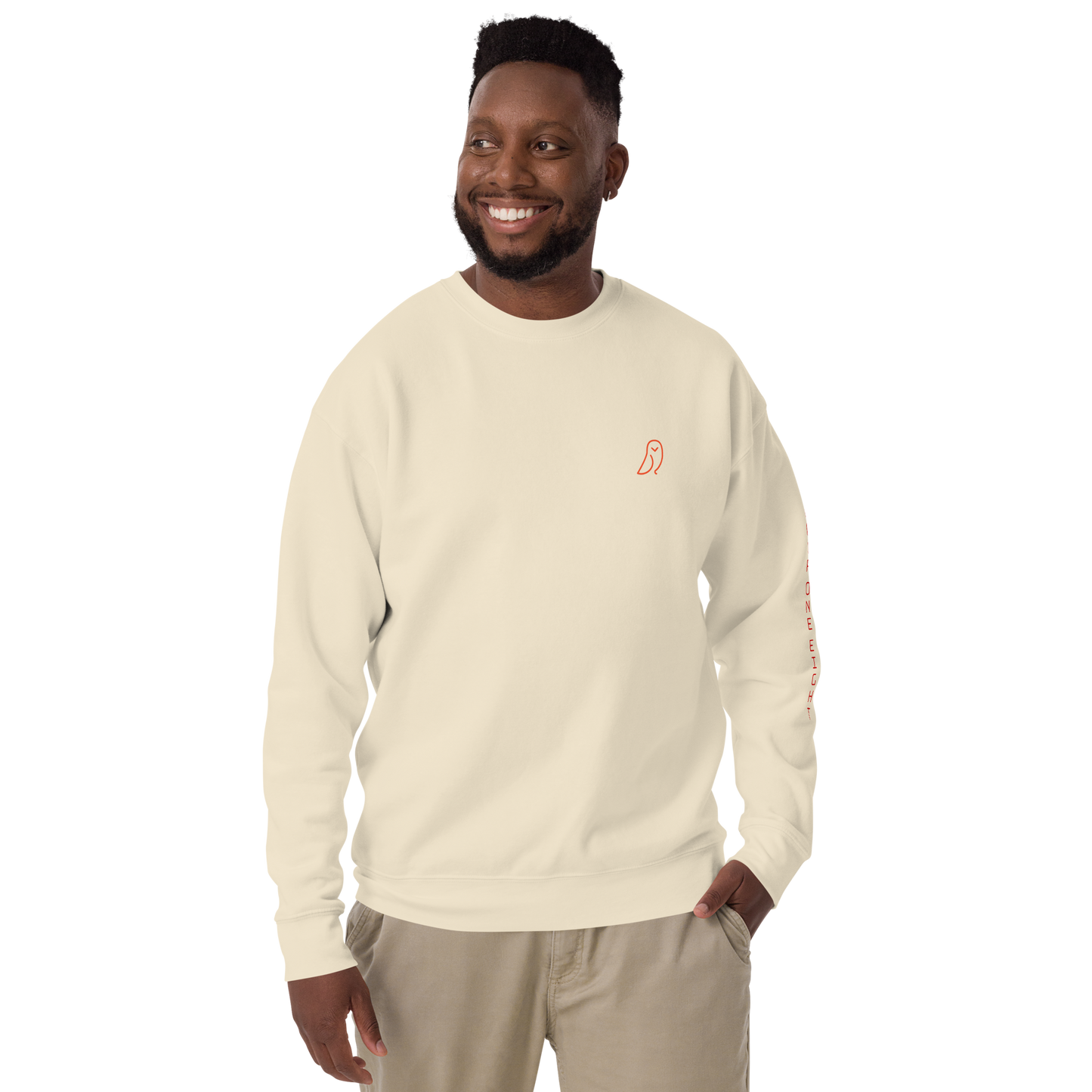 418 Bungee Red Sleave Sweater Bone