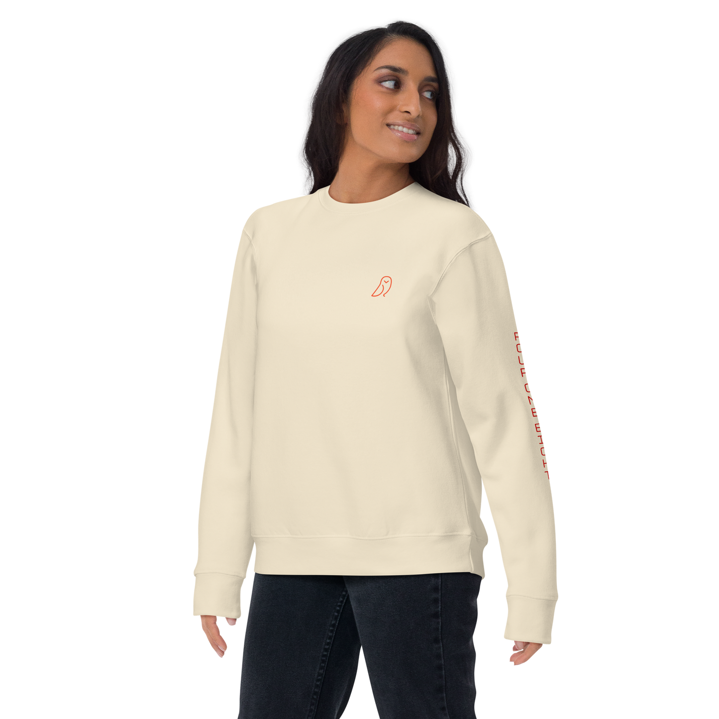 418 Bungee Red Sleave Sweater Bone