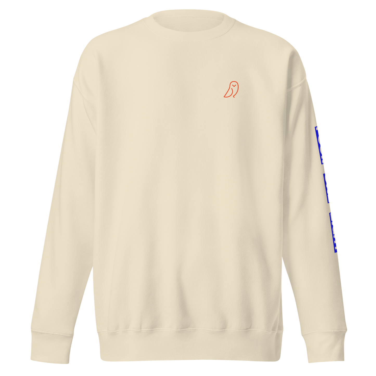 418 Bloc Blue Sleave Sweater Bone