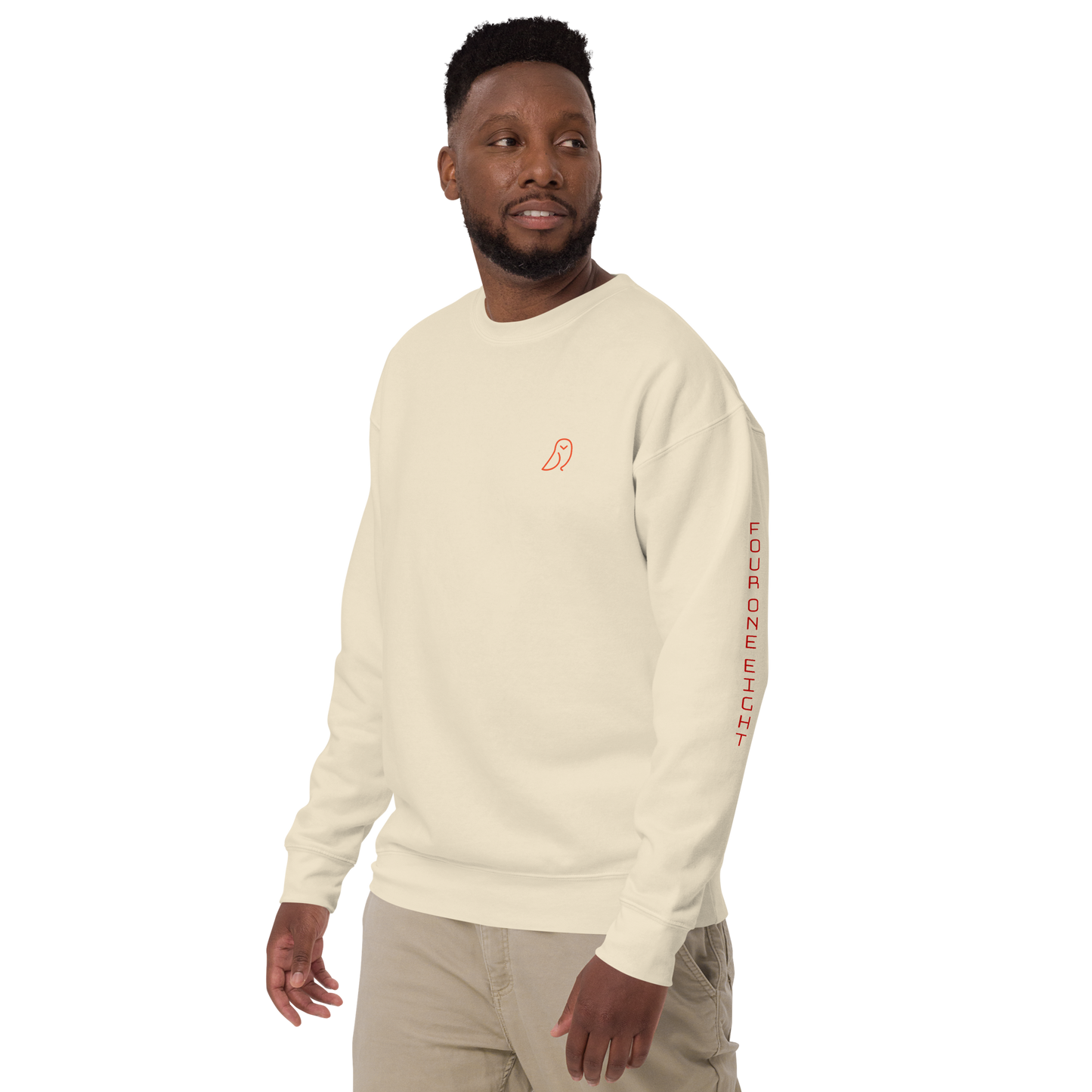 418 Bungee Red Sleave Sweater Bone