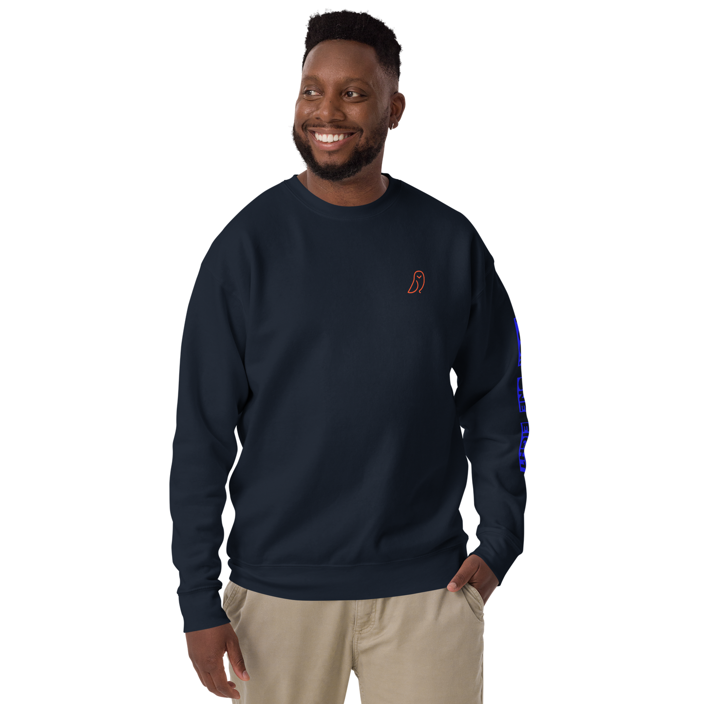 418 Bloc Blue Sleave Sweater Navy