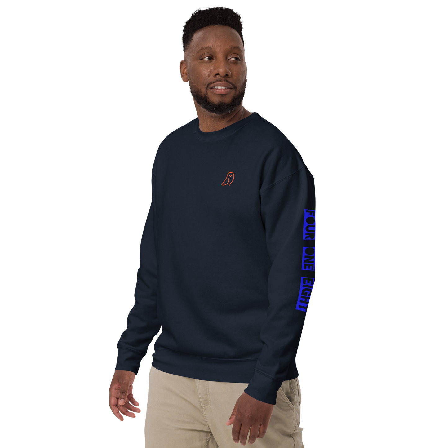 418 Bloc Blue Sleave Sweater Navy