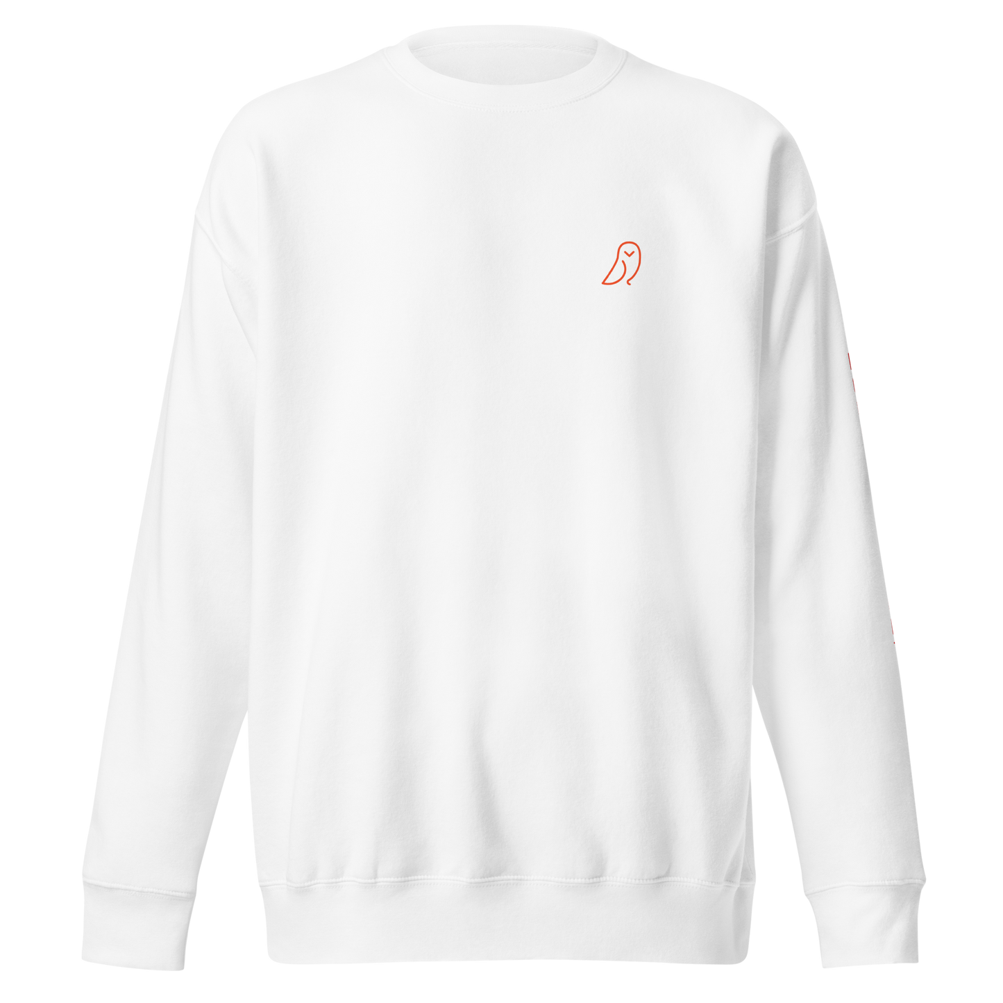 418 Bungee Red Sleave Sweater White