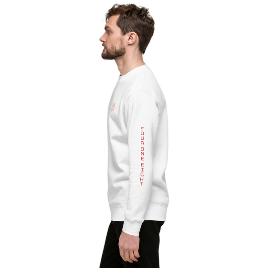 418 Bungee Red Sleave Sweater White