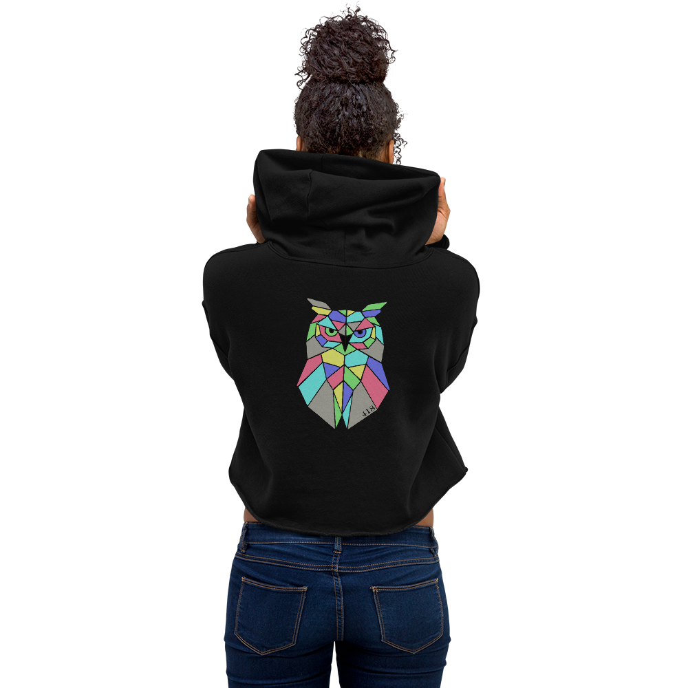 Sweat à capuche court Geowl 418 noir