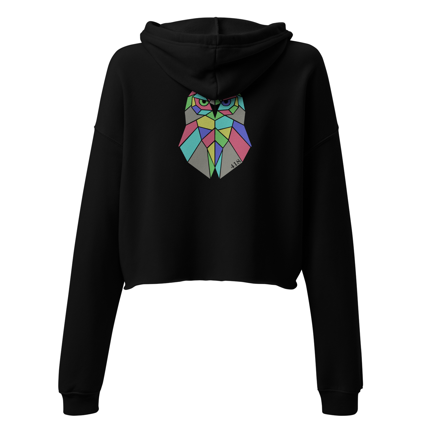 Sweat à capuche court Geowl 418 noir