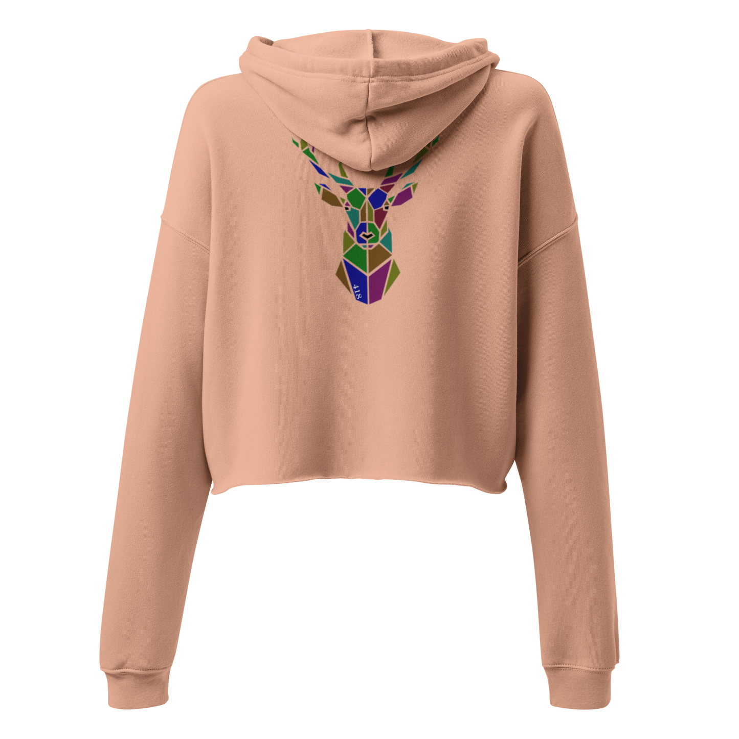 418 Geoeer Crop Hoodie Peach